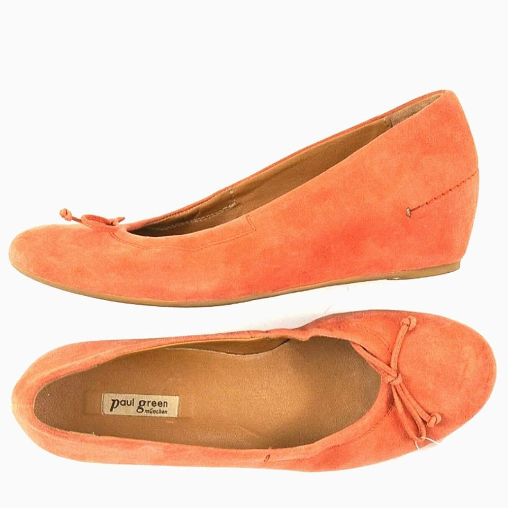 Paul Green Rave wedge shoes size US 9 in dark peach